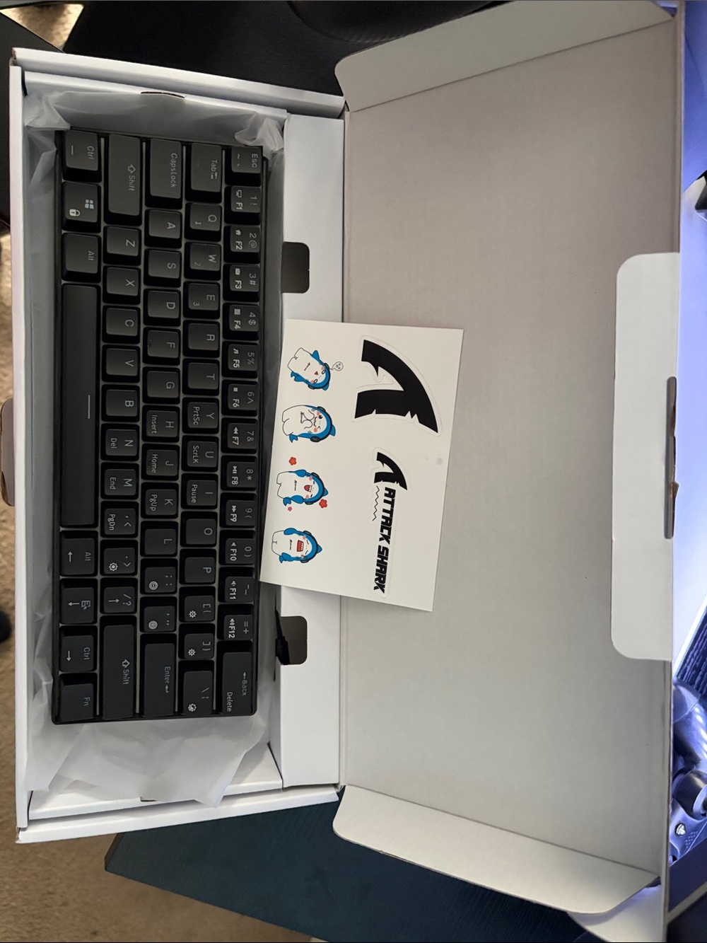 Black Mechanical Tenkeyless Keyboard - Royal kludge RK61
